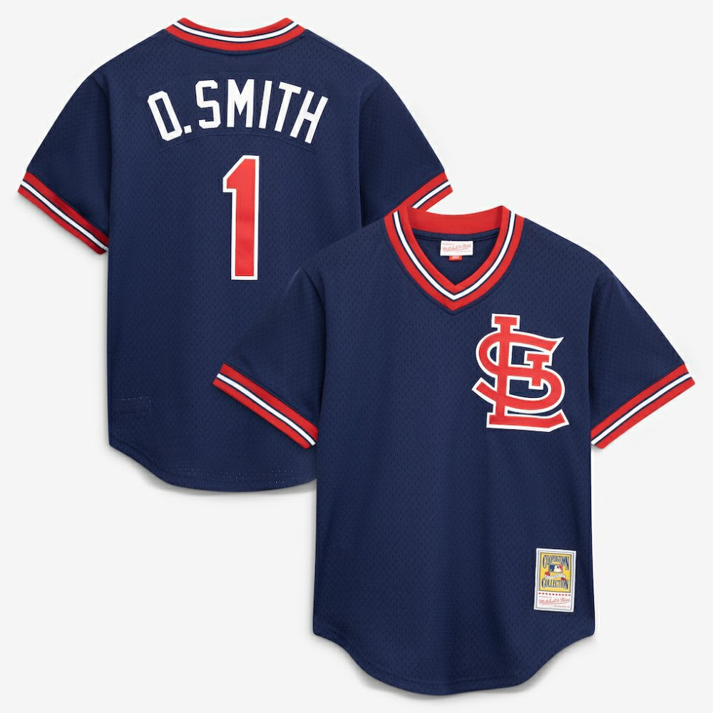 Ozzie Smith St. Louis Cardinals Authentic Batting Practice Jersey - Navy