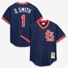 Ozzie Smith St. Louis Cardinals Authentic Batting Practice Jersey - Navy