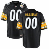 Pittsburgh Steelers Youth Custom Game Jersey - Black