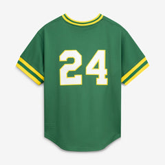 Rickey Henderson Athletics Authentic Batting Practice Jersey - Green