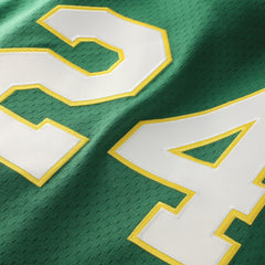 Rickey Henderson Athletics Authentic Batting Practice Jersey - Green