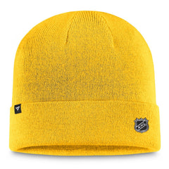 Nashville Predators Fanatics Authentic Pro Cuffed Knit Hat – Gold