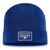 Toronto Maple Leafs Fanatics Authentic Pro Cuffed Knit Hat – Blue