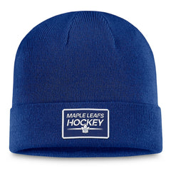 Toronto Maple Leafs Fanatics Authentic Pro Cuffed Knit Hat – Blue