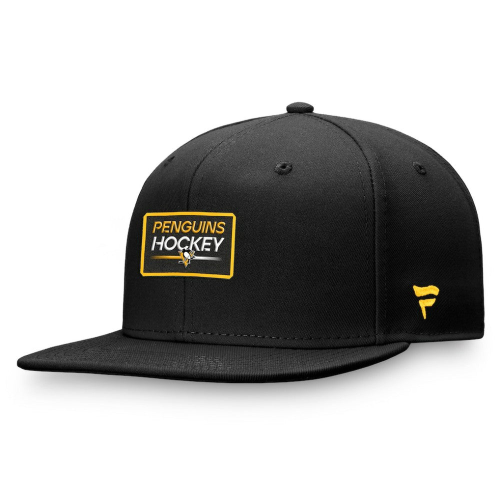 Pittsburgh Penguins Fanatics Authentic Pro Prime Snapback Hat – Black