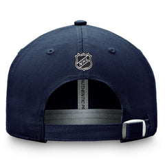 St. Louis Blues Fanatics Authentic Pro Prime Adjustable Hat – Navy