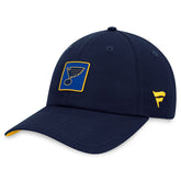 St. Louis Blues Fanatics Authentic Pro Rink Adjustable Hat Navy