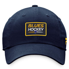 St. Louis Blues Fanatics Women's Authentic Pro Rink Adjustable Hat Navy