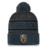 Vegas Golden Knights Fanatics Authentic Pro Cuffed Knit Hat with Pom Gray