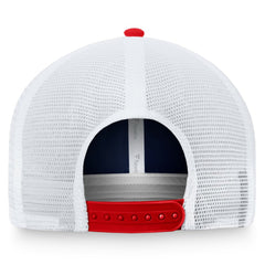 Boston Red Sox Two-Tone Patch Trucker Adjustable Hat Navy/Red