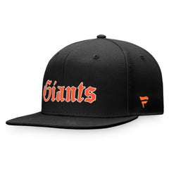 San Francisco Giants Gothic Script Fitted Hat Black