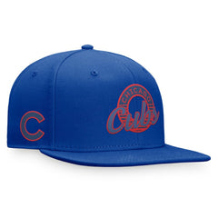 Chicago Cubs Circle Script Snapback Hat Royal