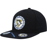 Pittsburgh Penguins Mitchell & Ness Vintage Hat Trick Snapback Hat Black