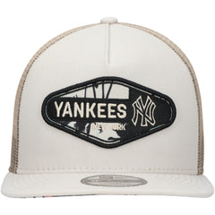New York Yankees Retro Beachin' Patch A-Frame Trucker 9FIFTY Snapback Hat Natural | New Era