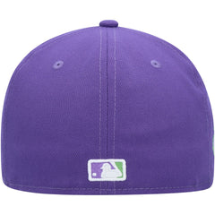 Los Angeles Dodgers Lime Side Patch 59FIFTY Fitted Hat Purple | New Era