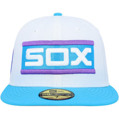 Chicago White Sox Comiskey Park 75th Anniversary Vice 59FIFTY Fitted Hat White | New Era