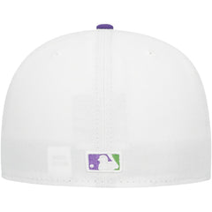 Atlanta Braves Side Patch 59FIFTY Fitted Hat White | New Era