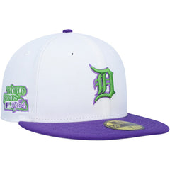 Detroit Tigers 1984 World Series Side Patch 59FIFTY Fitted Hat White | New Era