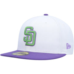 San Diego Padres 50th Anniversary Side Patch 59FIFTY Fitted Hat White | New Era