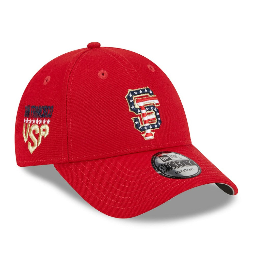 San Francisco Giants 2023 Fourth of July 9FORTY Adjustable Hat Red | New Era