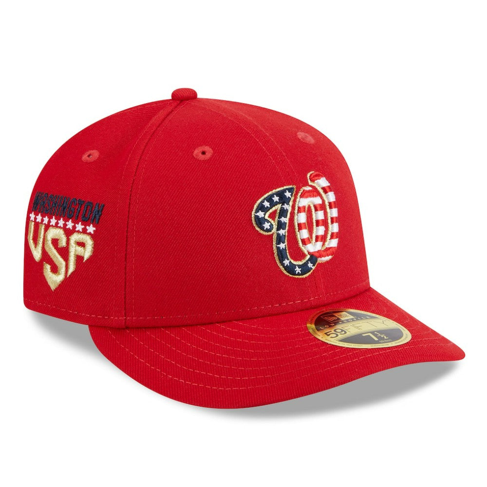 Washington Nationals 2023 Fourth of July Low Profile 59FIFTY Fitted Hat Red | New Era