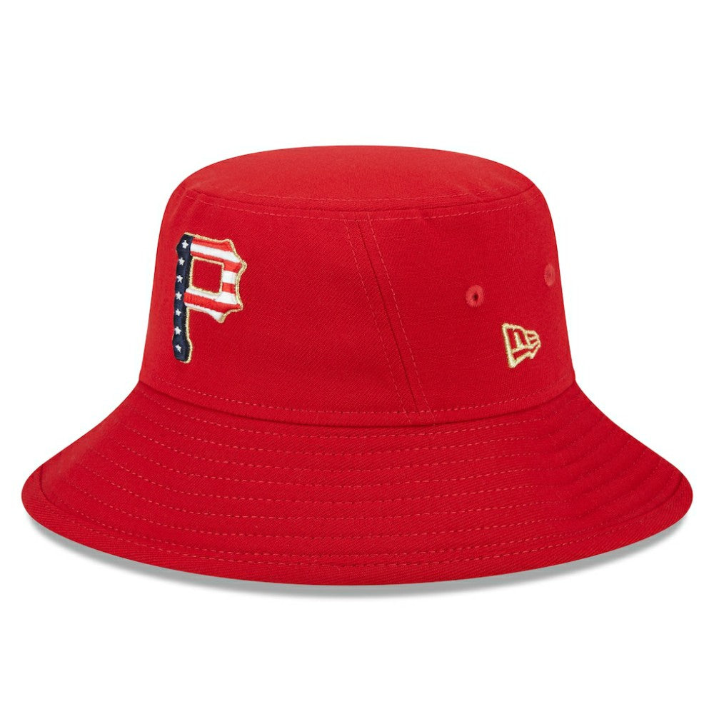 Pittsburgh Pirates 2023 Fourth of July Bucket Hat Red | New Era