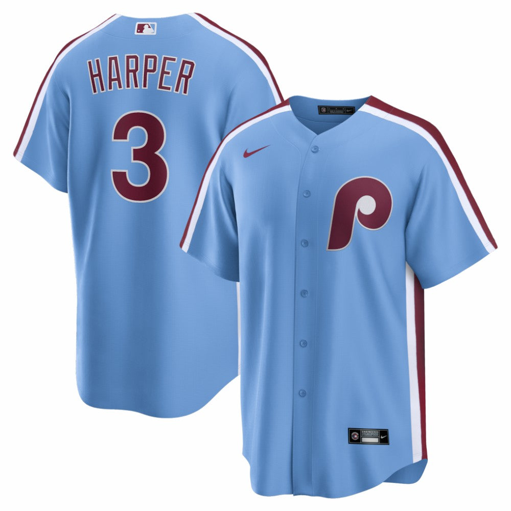 Bryce Harper Philadelphia Phillies Alternate Replica Jersey - Light Blue