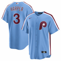 Bryce Harper Philadelphia Phillies Alternate Replica Jersey - Light Blue