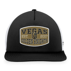 Vegas Golden Knights Fanatics Foam Front Patch Trucker Snapback Hat Black/White