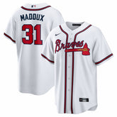 Greg Maddux Atlanta Braves Home Retired Player Replica Jersey - White