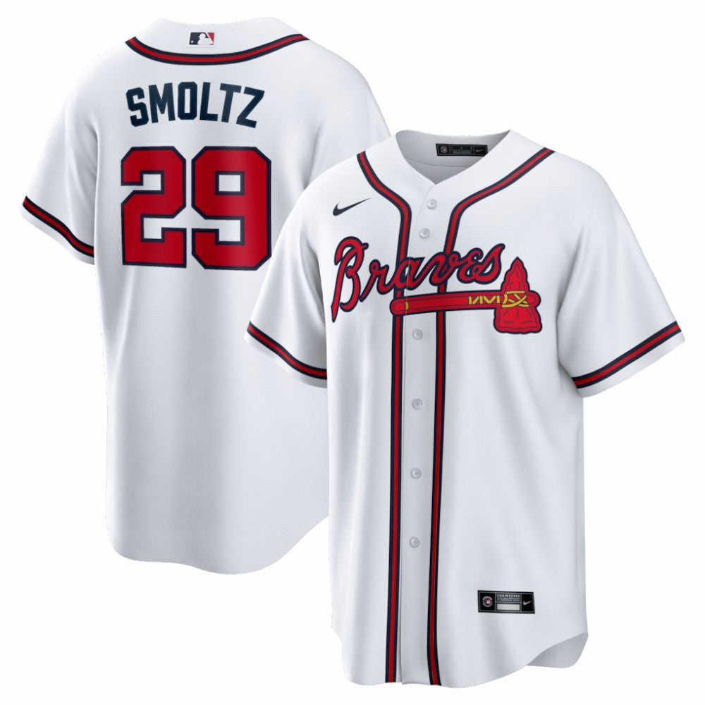 John Smoltz Atlanta Braves Home Retired Player Replica Jersey White | Nike