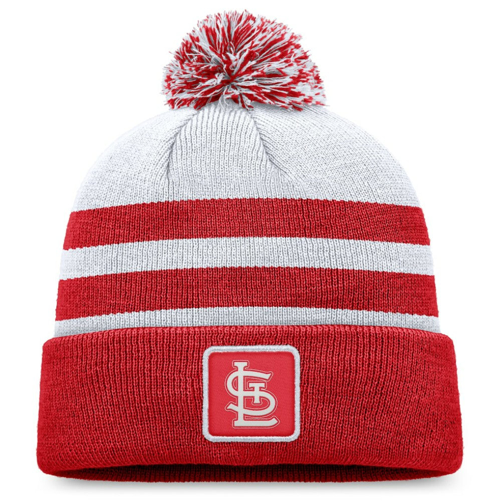St. Louis Cardinals Cuffed Knit Hat with Pom Gray