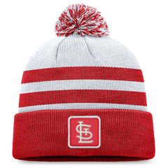 St. Louis Cardinals Cuffed Knit Hat with Pom Gray