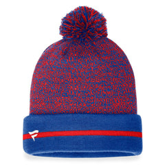 Chicago Cubs Space-Dye Cuffed Knit Hat with Pom Royal/Red