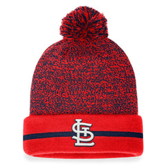 St. Louis Cardinals Space-Dye Cuffed Knit Hat with Pom Red/Navy