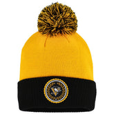 Pittsburgh Penguins adidas Women's Laurel Cuffed Knit Hat with Pom Gold