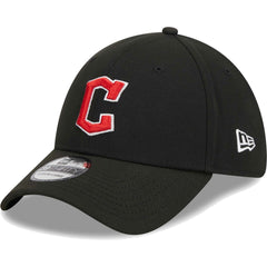 Cleveland Guardians Logo 39THIRTY Flex Hat Black | New Era