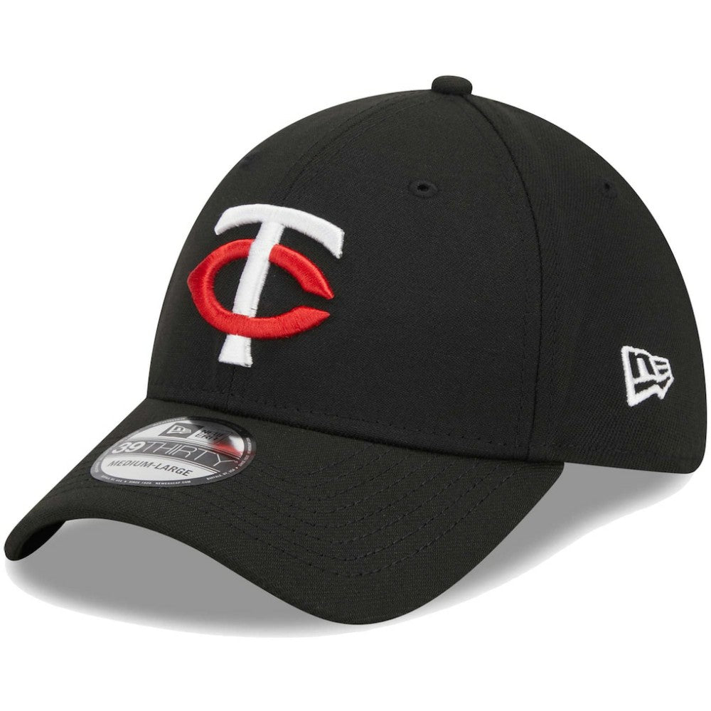 Minnesota Twins Logo 39THIRTY Flex Hat Black | New Era
