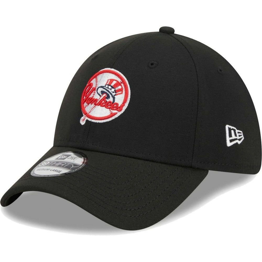 New York Yankees Logo 39THIRTY Flex Hat Black | New Era