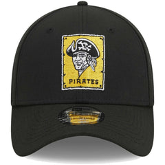 Pittsburgh Pirates Logo 39THIRTY Flex Hat Black | New Era