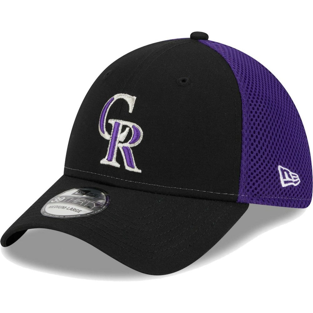 Colorado Rockies Team Neo 39THIRTY Flex Hat Black | New Era