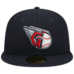 Cleveland Guardians Primary Logo 2019 MLB All-Star Game Team Color 59FIFTY Fitted Hat Navy | New Era