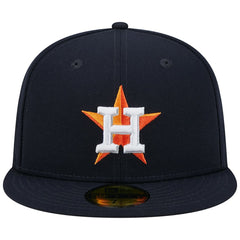 Houston Astros 2017 World Series Team Color 59FIFTY Fitted Hat Navy | New Era
