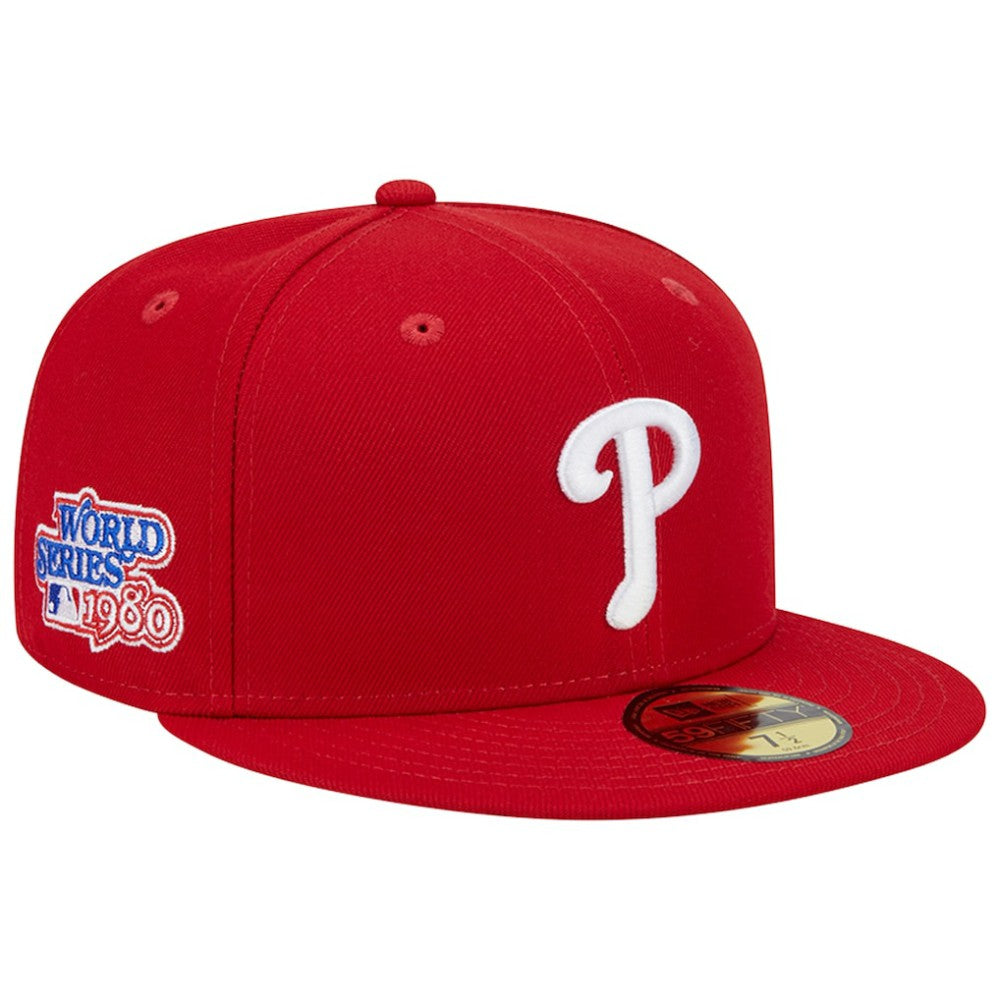 Philadelphia Phillies 1980 World Series Team Color 59FIFTY Fitted Hat Red | New Era