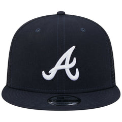Atlanta Braves Team Color Trucker 9FIFTY Snapback Hat Navy | New Era