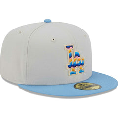 Los Angeles Dodgers Beach Front 59FIFTY Fitted Hat Natural | New Era