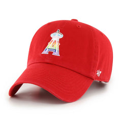 Los Angeles Angels Team Pride Clean Up Adjustable Hat Red | 47 brand
