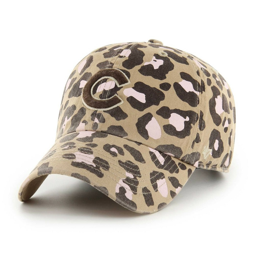 Chicago Cubs Women's Bagheera Clean Up Adjustable Hat Khaki | 47 brand