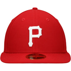 Pittsburgh Pirates Low Profile 59FIFTY Fitted Hat Scarlet | New Era