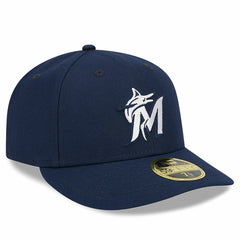 Miami Marlins Oceanside Low Profile 59FIFTY Fitted Hat Navy | New Era